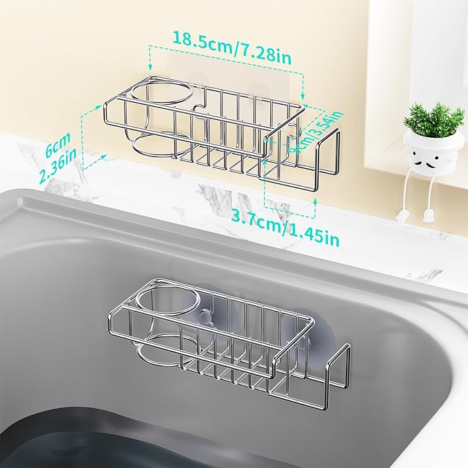 HapiRm Sink Caddy Sponge Holder - Image 6