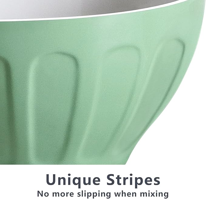 Lareina Ceramic Mixing Bowls Set of 3, Large Nesting Bowls - Image 4