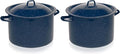 IMUSA USA C20666-1062810W Speckled Enamel Stock Pot by VisitIMUSA