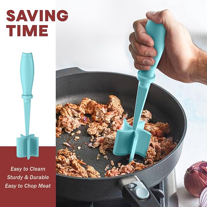 2 Pcs Meat Chopper, Upgrade Hamburger Grinder, Premium Heat Resistant Meat - Image 4
