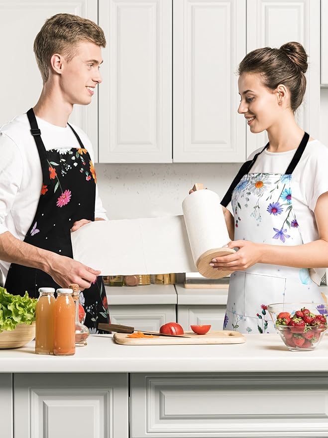 Bencailor 6 Pcs Spring Kitchen Aprons - Image 4