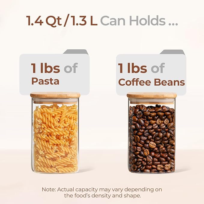 ComSaf 1.4 Qt Glass Storage Containers - Image 3