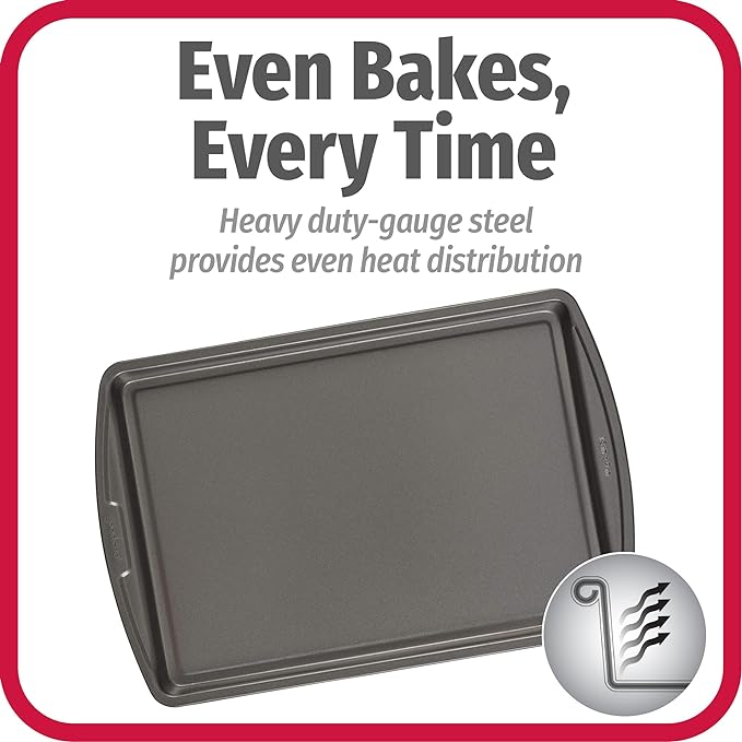 GoodCook Everyday Nonstick Carbon Steel 13” x 9” Baking Sheet Set, 3 Pack – - Image 2