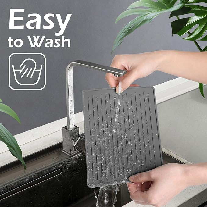 GeeRic Dish Drying Mats, Heat-resistant Silicone Mat - Image 4
