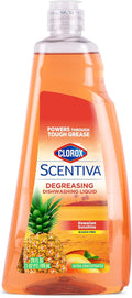 Clorox Scentiva Liquid Dish Soap, Hawaiian Sunshine Scent, 26 Fl Oz | Ultra-concentrated formula, bleach-free, cuts through food residue, gentle on hands