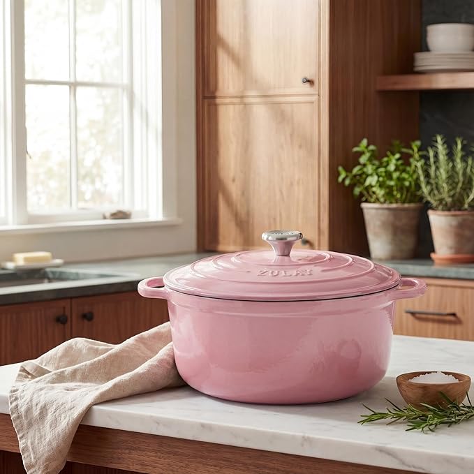 Zulay Kitchen 7.7 Quart Enameled Cast Iron Dutch Oven Pot - Image 2