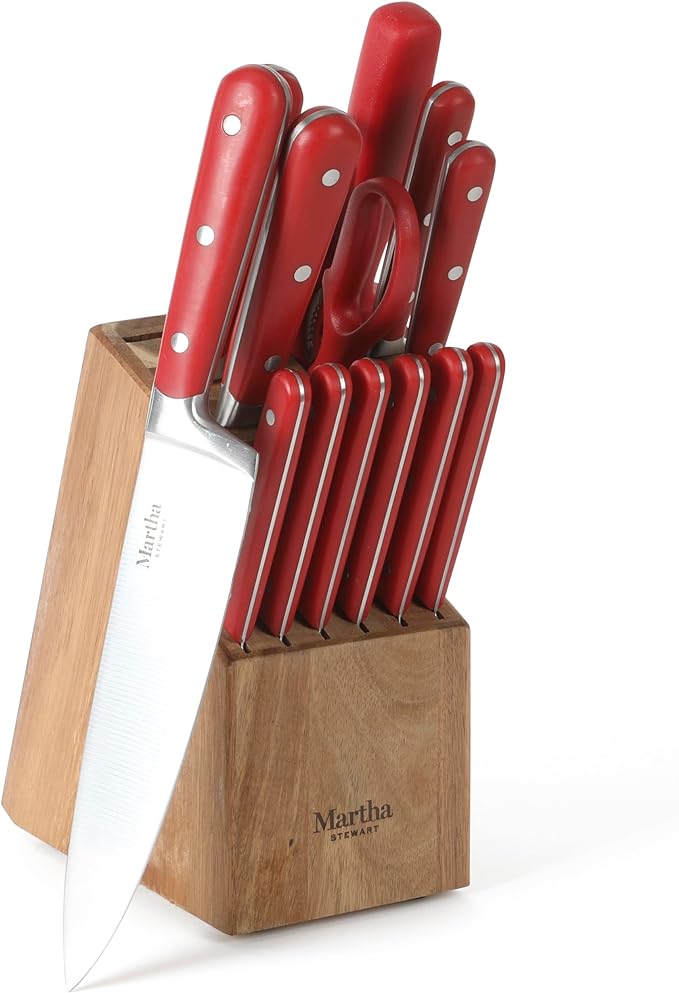 MARTHA STEWART Eastwalk 14 Piece High Carbon Staineless Steel Cutlery Knife by MarthaStewart