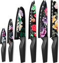 Astercook Knife Set, 12-Piece Flower Kitchen Knives Sets by Astercook