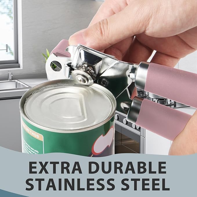 Safring Can Opener Manual, Heavy Duty Handheld Strong Can Opener - Image 4