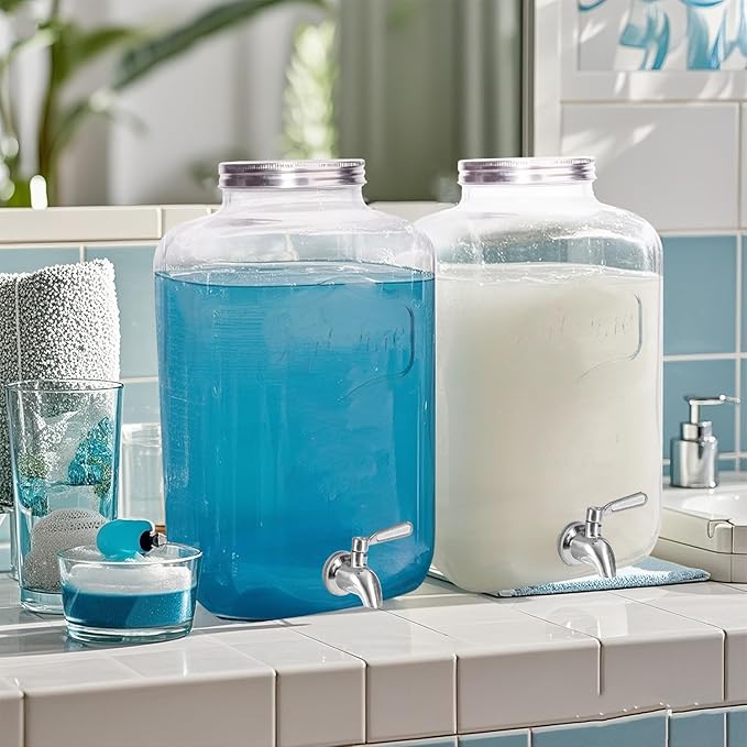 2 Gallon Glass Drink Dispenser - Image 7