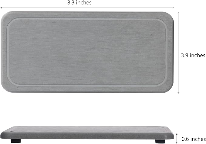 NiuYichee 2 Pcs Water Absorbing Stone Trays, Kitchen/Bathroom Sink Soap Dish - Image 4