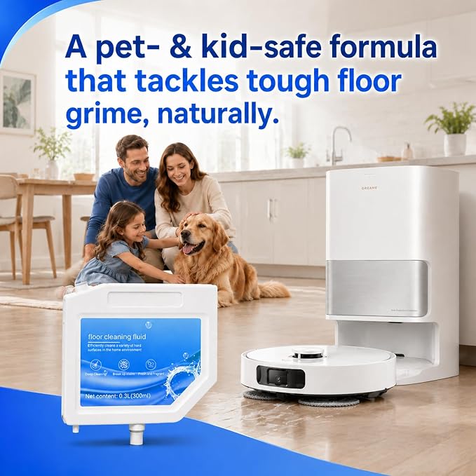 3 pcs Robot Vacuum Cleaning Solution for Dreame L10s Ultra | 31.74 Fl Oz Floor Cleaning Solution for Multi-Surface, Compatible with Dreame L10s Ultra Robot Vacuum Cleaner Detergent