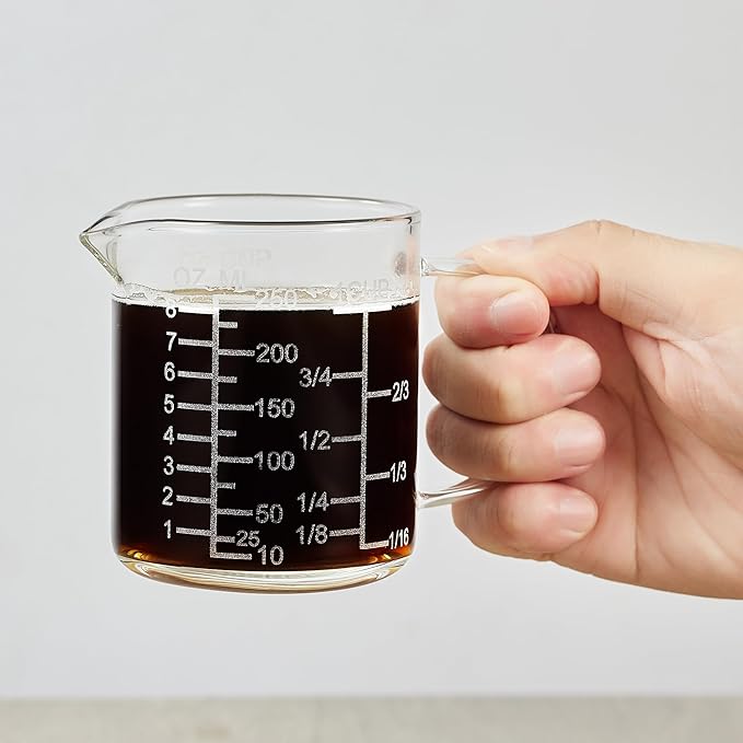 Ackers Mirror Scale Glass Measuring Cup--Made of High Borosilicate Glass by AckersBORO33
