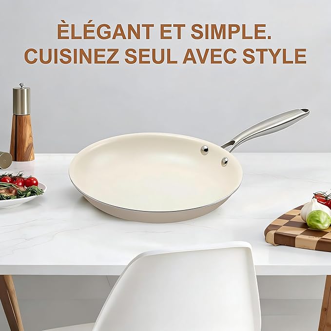 11 Inch Ceramic Nonstick Frying Pan Skillet - Image 10