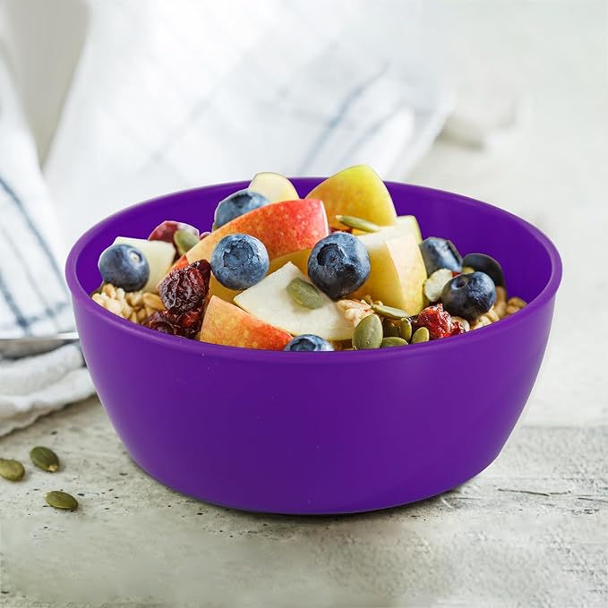 4-Piece Classic Plastic Prep Bowls - Image 4