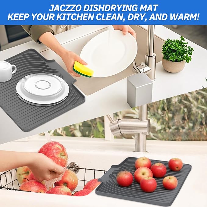 Dish Drying Mat for Kitchen Counter, - Image 6