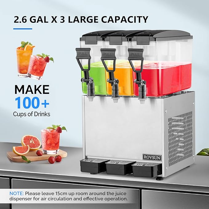 ROVSUN Commercial Beverage Dispenser 7.8 Gal/30L, Commercial Juice Dispenser - Image 4