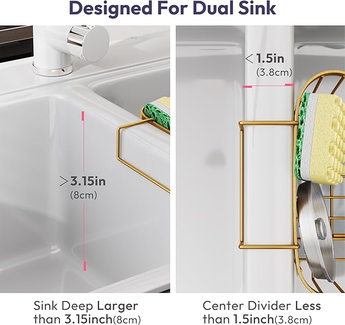 SWTYMIKI Sponge Holder for Kitchen Sink - Image 2