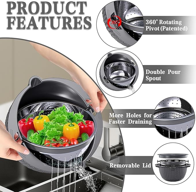 4-1 Colander with Lid Set - Image 3