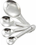 Winco 4-Piece Stainless Steel Measuring Spoon Set by Winco
