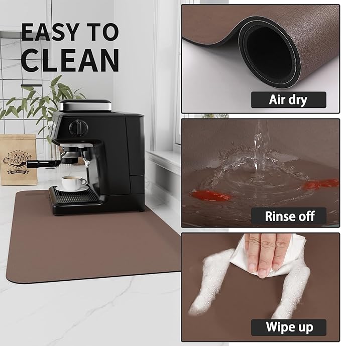 Bloss Coffee Mat, Bar Mat, Hide Stain Absorbent Drying Mat - Image 7