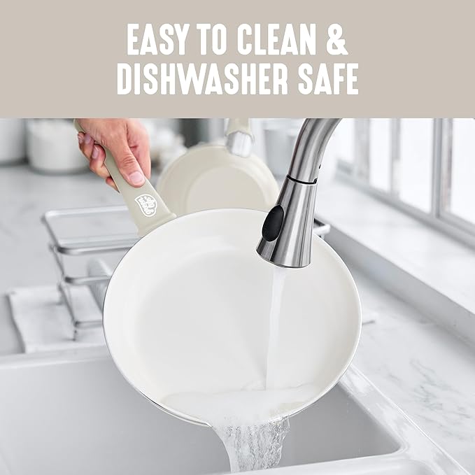GreenLife Soft Grip 16 Piece Cookware Set, Non-Toxic PFAS-Free Ceramic Nonstick - Image 6