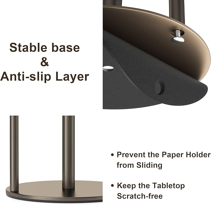 Bronze Kitchen Paper Holder, Oil Rubbed Bronze Paper Towel Holder, Kitchen Roll - Image 4