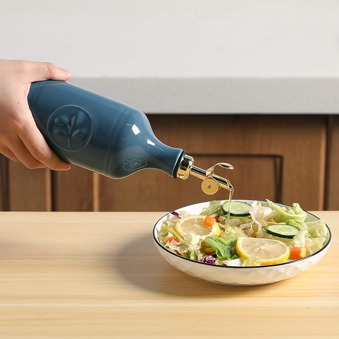 Sweejar 16 Oz Ceramic Olive Oil Dispenser Bottle, Oil Dispenser - Image 4