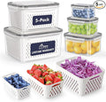 HOTEC 5-Pack Large Fruit Storage Container by Hotec