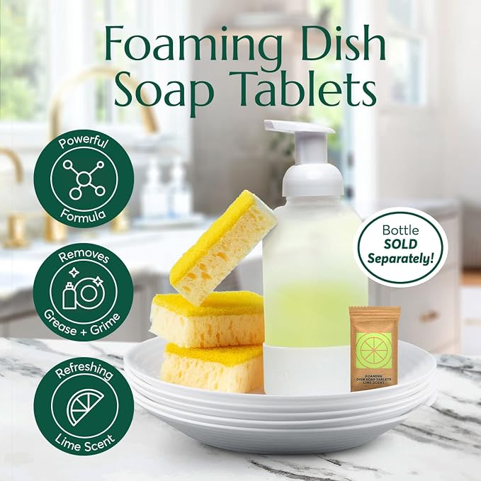 CLEANOMIC Oxy Laundry Booster, Foaming Dish Soap & Reusable Kitchen Cloth Bundle