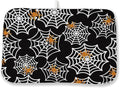 Halloween Dish Drying Mat 18x24 Inch Black Orange Golden Spider Webs Drying Mat by DAFENA