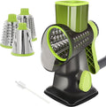 Quick Rotating Cheese Grater, Manual 3-in-1 Vegetable Chopper by EDEFISY