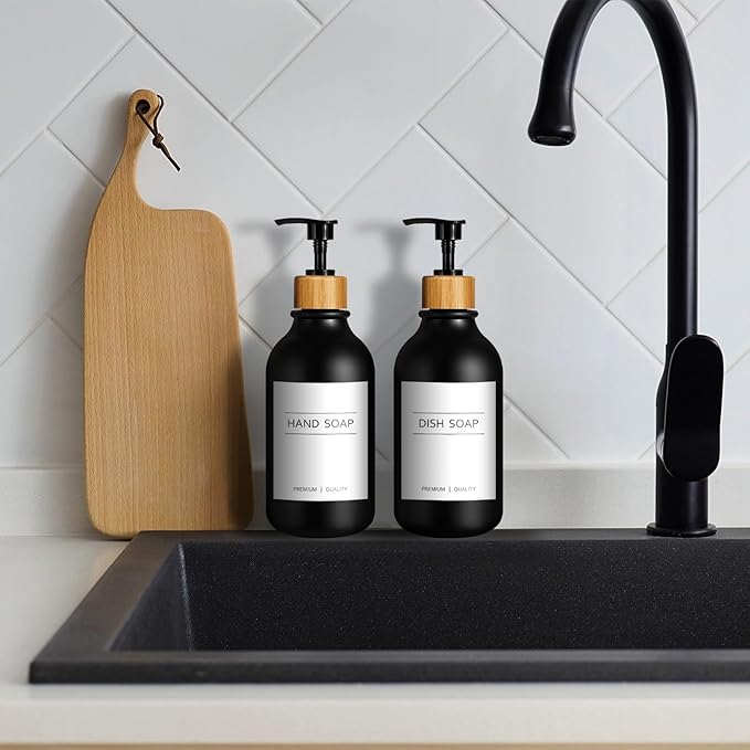 KASUNTING Hand Soap Dispenser Bathroom, 17 Fl Oz Plastic Hand and Dish Soap - Image 8