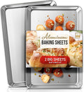 Eatex Aluminum Baking Sheet Set, 2 Pack Cookie Sheet Set, 21” x 15” Large by Eatex