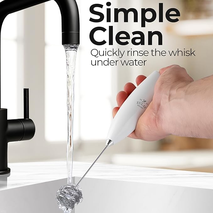 Zulay Kitchen Patented Tornado Triple Whisk Milk Frother - Image 9