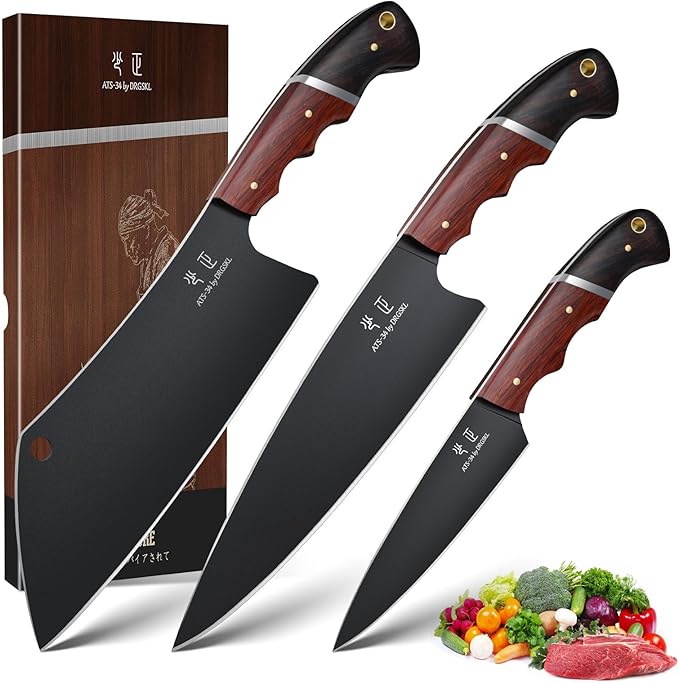 DRGSKL Japanese Chef Knife Set by ProfessionalKitchenKnife