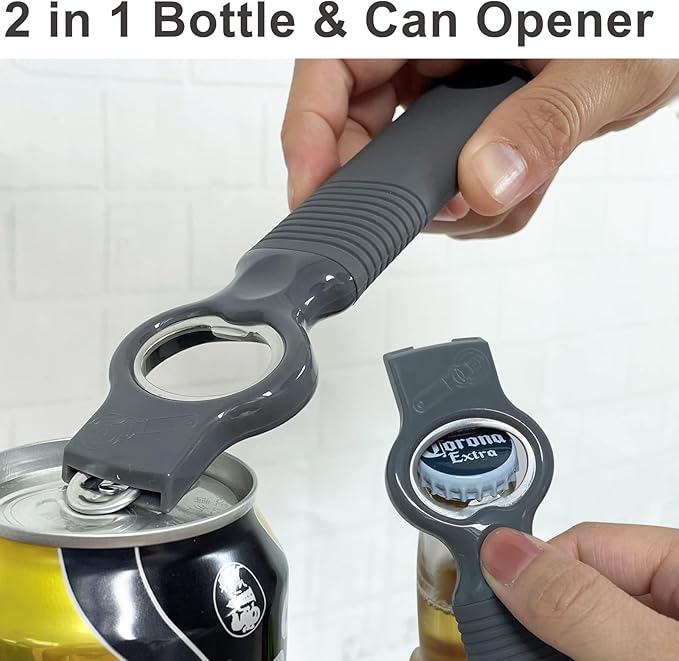 2-Pack Soda Can Opener and Beer Bottle Opener Bartender - Image 2