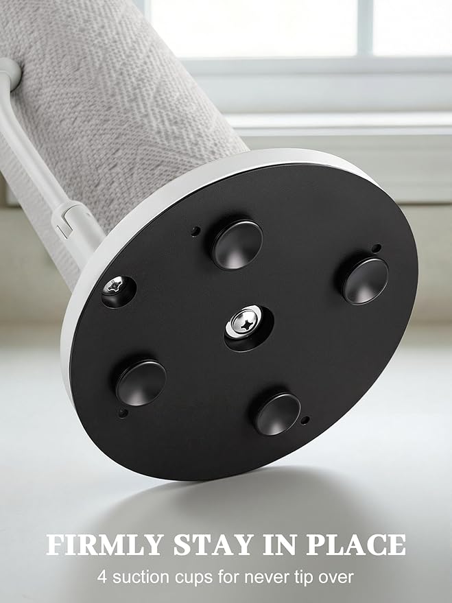 SMARTAKE Paper Towel Holder, Paper Towel Dispenser Standing Weighted Base Non - Image 6