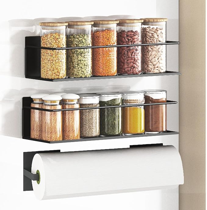 Magnetic Spice Rack For Refrigerator, Space Saving Magnetic Shelf For Fridge - Image 2