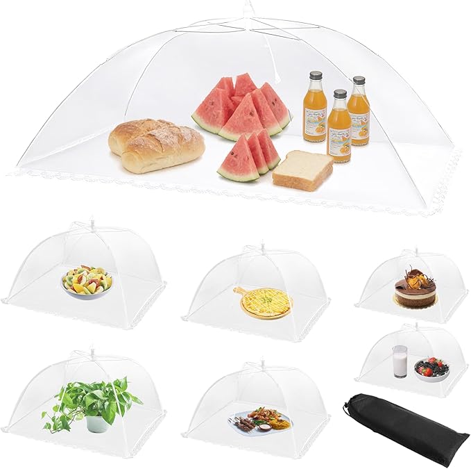 HBlife 7 Pack Pop-Up Mesh Food Cover Tent by HBlife