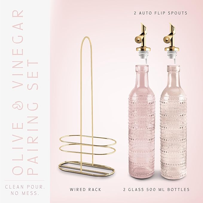 COOK WITH COLOR Glass Olive Oil Bottle Dispenser - Image 3
