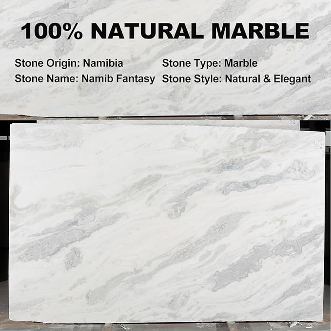Koville African Genuine Marble Paper Towel Holder Countertop, Metal Rod 6" - Image 4