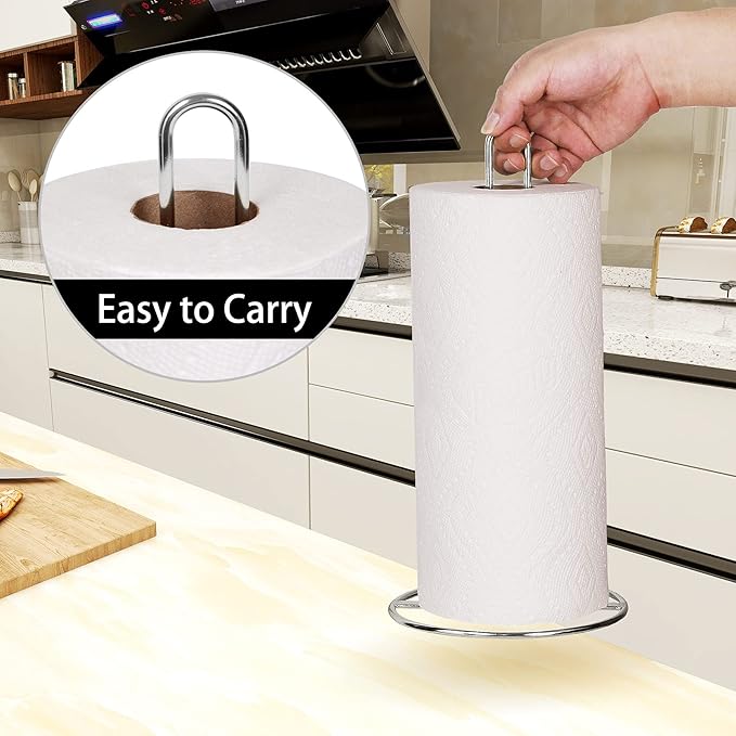Paper Towel Holder Countertop, Kitchen Paper Towel Stand Holder - Image 2