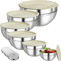 Mixing Bowls with Lids Set, Kitchen Food Storage Organizers Nesting Mixing Bowl by HelpYouSaveMoreSpace