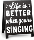 Life Is Better When You're Singing Music Desk Sign by Youremotionalvaluechoices