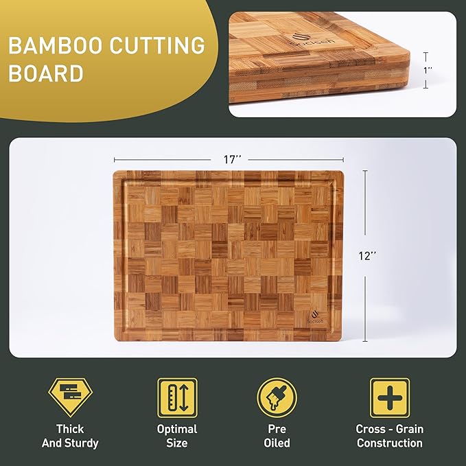 Bamboo Cutting Boards Non Toxic Wood Wooden Cutting Board - Image 3