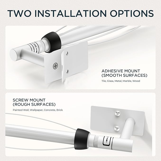 FORIOUS Paper Towel Holder Under Cabinet, Single Hand Operable - Image 5
