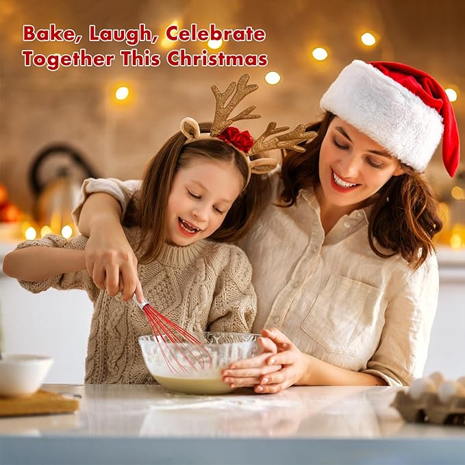 OYV Christmas Whisk Set – 3 Sizes – Holiday Red, Cooking & Mixing, Christmas - Image 6