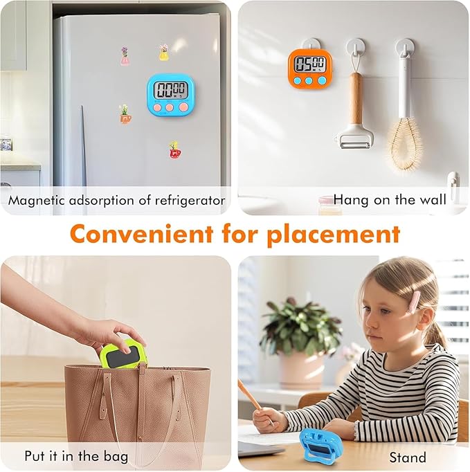 12 Pack Multi-Function Electronic Timer, Learning Management, Suitable - Image 4