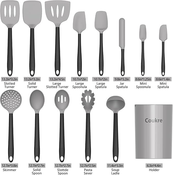 Coukre Silicone Kitchen Cooking Utensils Set - Image 2